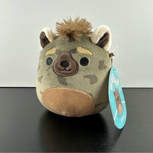 NWT Squishmallows Exotic Wildlife Squad Amaro Hyena Wild African Dog 5" Plush